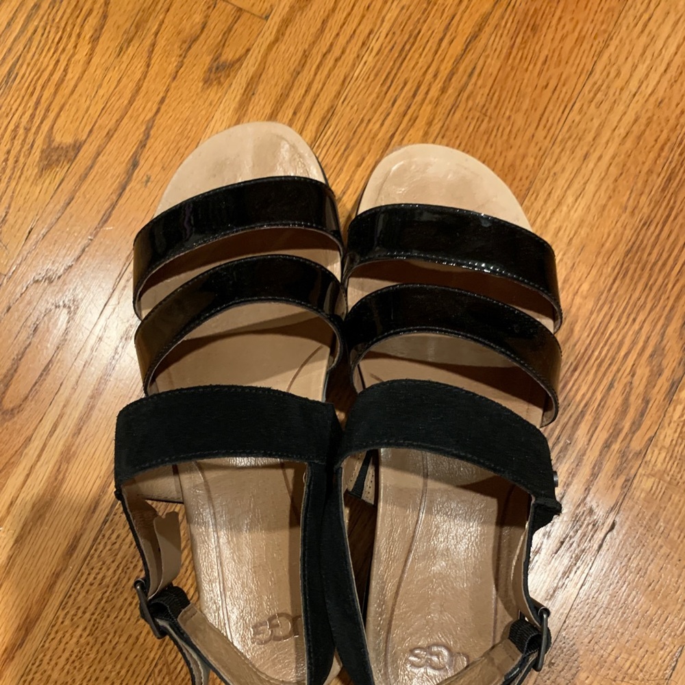 Ugg patent black sandals